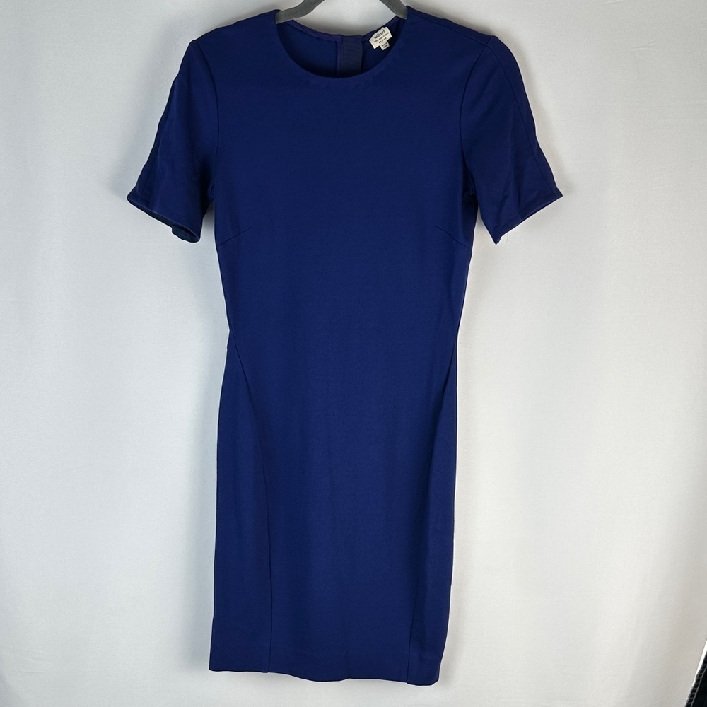 Wilfred Aritzia Royal Blue Mini Back Zipper Dress